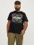 Jack & Jones JJPAISLEY T-Shirt Black - Tricouri - Tricouri Bărbați Mărimi Mari