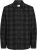 Jack & Jones ZAC BRUSHED Long Sleeve OVERSHIRT Grey - Cămăși - Cămăși Bărbați Mărimi Mari