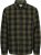 Jack & Jones ZAC Brushed Long Sleeve Overshirt Green - Cămăși - Cămăși Bărbați Mărimi Mari