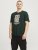 Jack & Jones XMAS Christmas Skull T-Shirt Dark Slate Grey - Tricouri - Tricouri Bărbați Mărimi Mari
