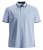 Jack & Jones PAULOS Short Sleeve Polo Light Blue/PS - Tricouri polo - Tricouri Polo Bărbați Mărimi Mari