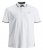 Jack & Jones PAULOS Short Sleeve Polo White/PS - Tricouri polo - Tricouri Polo Bărbați Mărimi Mari