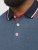 Jack & Jones PAULOS Short Sleeve Polo Denim Blue/PS - Tricouri polo - Tricouri Polo Bărbați Mărimi Mari
