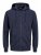 Jack & Jones Basic Sweat Zip Hood Navy Blazer - Pulovere & hanorace - Pulovere & Hanorace Bărbați Mărimi Mari