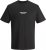Jack & Jones ESTERBRO T-Shirt Black - Tricouri - Tricouri Bărbați Mărimi Mari
