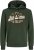 Jack & Jones 2 COL LOGO Hoodie Kombu Green - Pulovere & hanorace - Pulovere & Hanorace Bărbați Mărimi Mari