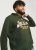 Jack & Jones 2 COL LOGO Hoodie Kombu Green - Pulovere & hanorace - Pulovere & Hanorace Bărbați Mărimi Mari