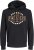 Jack & Jones 2 COL LOGO Hoodie Black - Pulovere & hanorace - Pulovere & Hanorace Bărbați Mărimi Mari