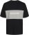Jack & Jones LEGACY BLOCKING T-Shirt Black - Tricouri - Tricouri Bărbați Mărimi Mari