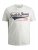 Jack & Jones JJELOGO TEE White - Tricouri - Tricouri Bărbați Mărimi Mari