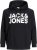 Jack & Jones CORP LOGO Large Print Hoodie Black - Pulovere & hanorace - Pulovere & Hanorace Bărbați Mărimi Mari