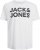 Jack & Jones CORP Logo T-Shirt White w Large Black Print - Tricouri - Tricouri Bărbați Mărimi Mari