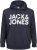 Jack & Jones CORP LOGO Large Print Hoodie Navy Blazer - Pulovere & hanorace - Pulovere & Hanorace Bărbați Mărimi Mari