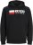 Jack & Jones CORP LOGO PLAY 4 Print Hoodie Black - Pulovere & hanorace - Pulovere & Hanorace Bărbați Mărimi Mari