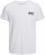 Jack & Jones CORP Logo T-Shirt White w Small Black Print - Tricouri - Tricouri Bărbați Mărimi Mari