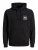 Jack & Jones JJLOCK SWEAT HOOD Black - Pulovere & hanorace - Pulovere & Hanorace Bărbați Mărimi Mari