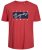 Jack & Jones JORJOSHUA T-shirt Red - Tricouri - Tricouri Bărbați Mărimi Mari