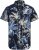Jack & Jones Hawaii AOP Shirt Blue - Cămăși - Cămăși Bărbați Mărimi Mari