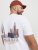 Jack & Jones Boston Photo Crew Neck T-Shirt Bright White - Tricouri - Tricouri Bărbați Mărimi Mari