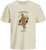 Jack & Jones Anatomy Skull Crew Neck T-Shirt Antique White - Tricouri - Tricouri Bărbați Mărimi Mari