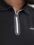 Jack & Jones Fusion Pique Zipper Polo Black - Tricouri polo - Tricouri Polo Bărbați Mărimi Mari
