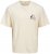 Jack & Jones Bellagio Collage Crew Neck T-Shirt Antique White - Tricouri - Tricouri Bărbați Mărimi Mari