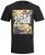 Jack & Jones JJPETE SHAPE Camo Print T-Shirt Black - Tricouri - Tricouri Bărbați Mărimi Mari