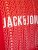 Jack & Jones JJCYBER T-Shirt Red - Tricouri - Tricouri Bărbați Mărimi Mari