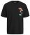 Jack & Jones JORDECAL T-Shirt with Back Print Black - Tricouri - Tricouri Bărbați Mărimi Mari