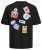 Jack & Jones JORDECAL T-Shirt with Back Print Black - Tricouri - Tricouri Bărbați Mărimi Mari