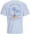 Jack & Jones Summer Vibes Crew Neck T-Shirt Chambray Blue - Tricouri - Tricouri Bărbați Mărimi Mari