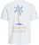 Jack & Jones Summer Vibes Crew Neck T-Shirt White - Tricouri - Tricouri Bărbați Mărimi Mari