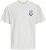 Jack & Jones Charge Crew Neck Printed T-Shirt White - Tricouri - Tricouri Bărbați Mărimi Mari