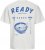 Jack & Jones Charge Crew Neck Printed T-Shirt White - Tricouri - Tricouri Bărbați Mărimi Mari
