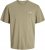 Jack & Jones Ayce Crew Neck T-Shirt Beige - Tricouri - Tricouri Bărbați Mărimi Mari