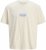 Jack & Jones Parallel Crew Neck T-Shirt Antique White - Tricouri - Tricouri Bărbați Mărimi Mari