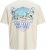 Jack & Jones Parallel Crew Neck T-Shirt Antique White - Tricouri - Tricouri Bărbați Mărimi Mari