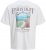 Jack & Jones Parallel Crew Neck T-Shirt Bright White - Tricouri - Tricouri Bărbați Mărimi Mari