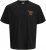 Jack & Jones Parallel Crew Neck T-Shirt Black - Tricouri - Tricouri Bărbați Mărimi Mari