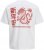Jack & Jones Snake Dragon Crew Neck T-Shirt Bright White - Tricouri - Tricouri Bărbați Mărimi Mari