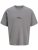 Jack & Jones Summer Sago Print Crew Neck T-Shirt Gray Flannel - Tricouri - Tricouri Bărbați Mărimi Mari
