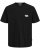 Jack & Jones Tavira Type Crew Neck T-Shirt Black - Tricouri - Tricouri Bărbați Mărimi Mari