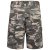 Kam Jeans 329 Short Charcoal Camo - Pantaloni scurți - Pantaloni Scurți Mărimi mari Bărbați 