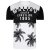 Kam Jeans 5228 Malibu T-shirt Black/White - Tricouri - Tricouri Bărbați Mărimi Mari