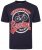 Kam Jeans 5712 Twin Pack Motorcycle/Cycle Print Tee Black and Navy - Tricouri - Tricouri Bărbați Mărimi Mari