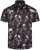 Kam Jean 6074 Cămașă Cu Imprimeu Floral Cu Craniu Neagră - Cămăși - Cămăși Bărbați Mărimi Mari