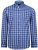 Kam Jeans 6155 Long Sleeve Check Shirt Blue - Cămăși - Cămăși Bărbați Mărimi Mari