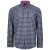 Kam Jeans 6156 Long Sleeve Check Shirt Navy - Cămăși - Cămăși Bărbați Mărimi Mari