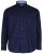 Kam Jeans 6158 Long Sleeve Dobby Embroidery Shirt Navy - Cămăși - Cămăși Bărbați Mărimi Mari
