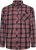 Kam Jeans 6301 LS Casual Check Shirt Red - Cămăși - Cămăși Bărbați Mărimi Mari